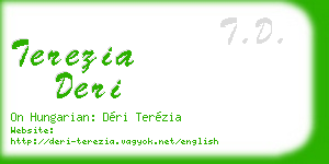 terezia deri business card